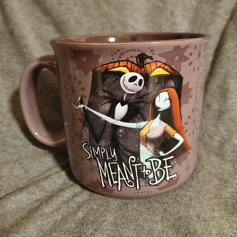 NWOT Disney Jack & Sally "Simply Meant To be" 20 oz mug (013125A)